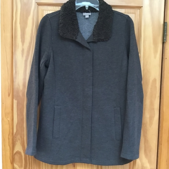 J Jill brown, size small, Fleece Jacket - Picture 1 of 14